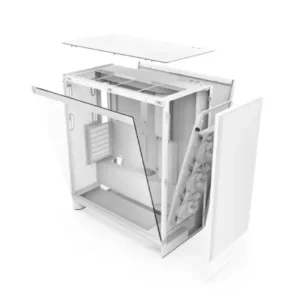 Alternative view of NZXT H7 Flow 2024 Mid-Tower ATX Airflow Casing White