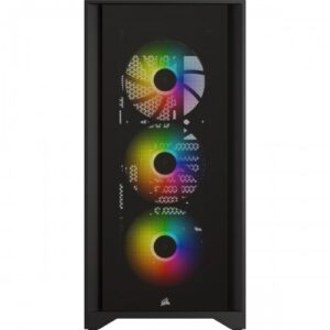 Alternative view of Corsair iCUE 4000X RGB Tempered Glass Mid-Tower ATX Casing