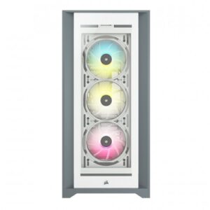 Alternative view of Corsair iCUE 5000X RGB Tempered Glass Mid-Tower ATX PC Smart Case - White