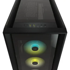 Alternative view of Corsair iCUE 5000X RGB Tempered Glass Mid-Tower ATX PC Smart Case