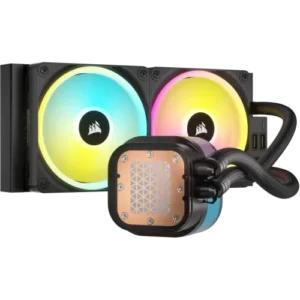 Alternative view of Corsair iCUE Link H100i LCD RGB 240mm AIO Liquid CPU Cooler With Display & iCUE LINK System Hub