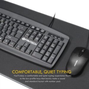Alternative view of Fantech KM100 USB Keyboard Mouse Combo Black