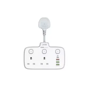 LDNIO SK2492 20W 2 Outlet + 3 PD& QC USB Port Max Power Strip White