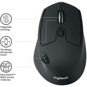 Alternative view of Logitech M720 TRIATHLON Multi Device Bluetooth Mouse