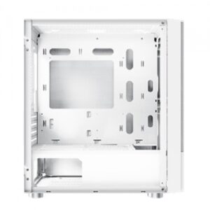 Alternative view of XIGMATEK Oreo Arctic Tempered Glass Mini Tower Gaming Casing
