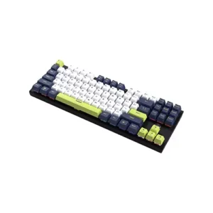 Alternative view of Fantech ATOM87S MK877S Blue Switch Mechanical Gaming Keyboard (White Blue)