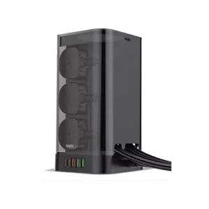 Alternative view of SMART SEE-PT64W 6-Outlet USB Tower Extension Power Strip with 15W Wireless Charger