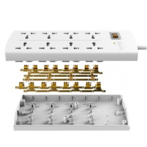 Alternative view of Huntkey SZM804 Eight Port Surge Protection Power Strip